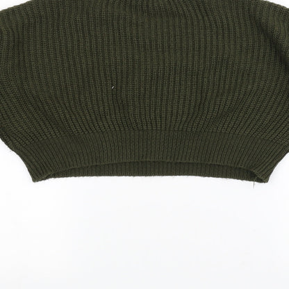 New Look Girls Green  Knit Pullover Jumper Size 14-15 Years