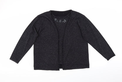 Preworn Womens Black   Pullover Jumper Size XL  - Sequin Detail