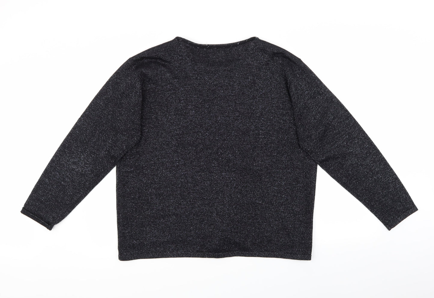 Preworn Womens Black   Pullover Jumper Size XL  - Sequin Detail