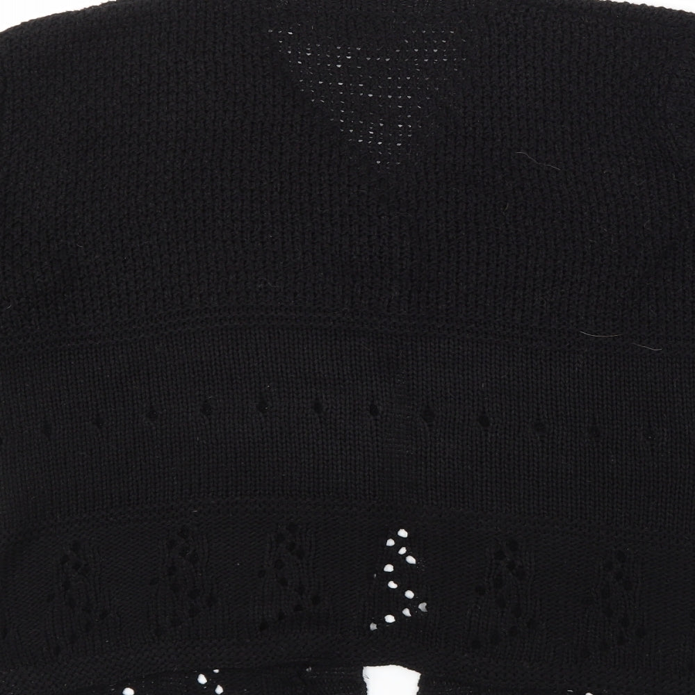 Frank Saul Womens Black   Cardigan Jumper Size M