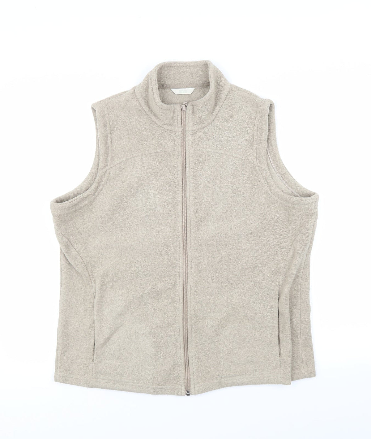 Marks & Spencer Womens Beige   Vest Jumper Size 18