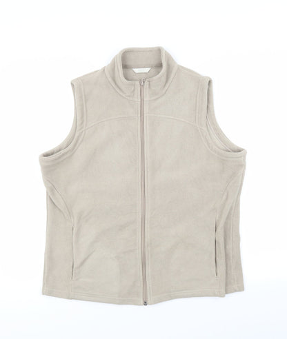 Marks & Spencer Womens Beige   Vest Jumper Size 18