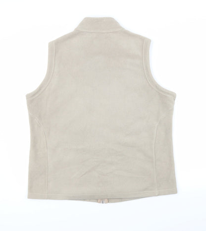 Marks & Spencer Womens Beige   Vest Jumper Size 18