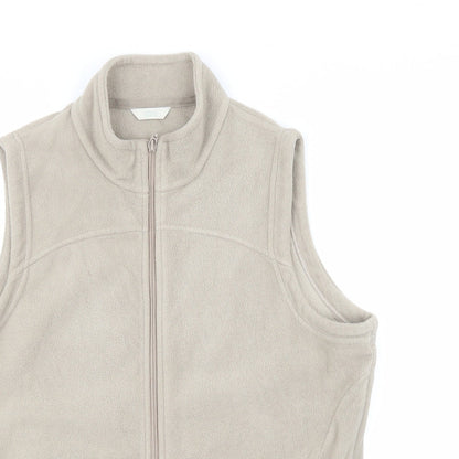 Marks & Spencer Womens Beige   Vest Jumper Size 18