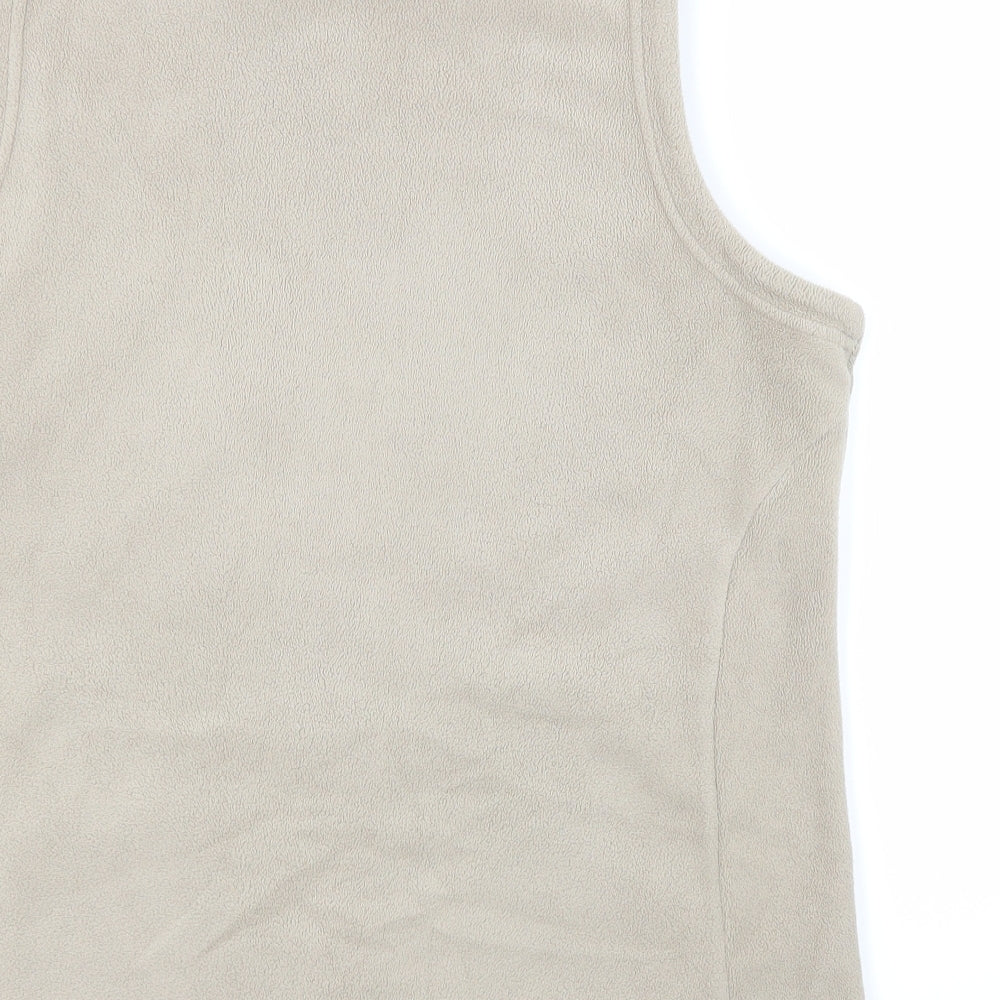 Marks & Spencer Womens Beige   Vest Jumper Size 18