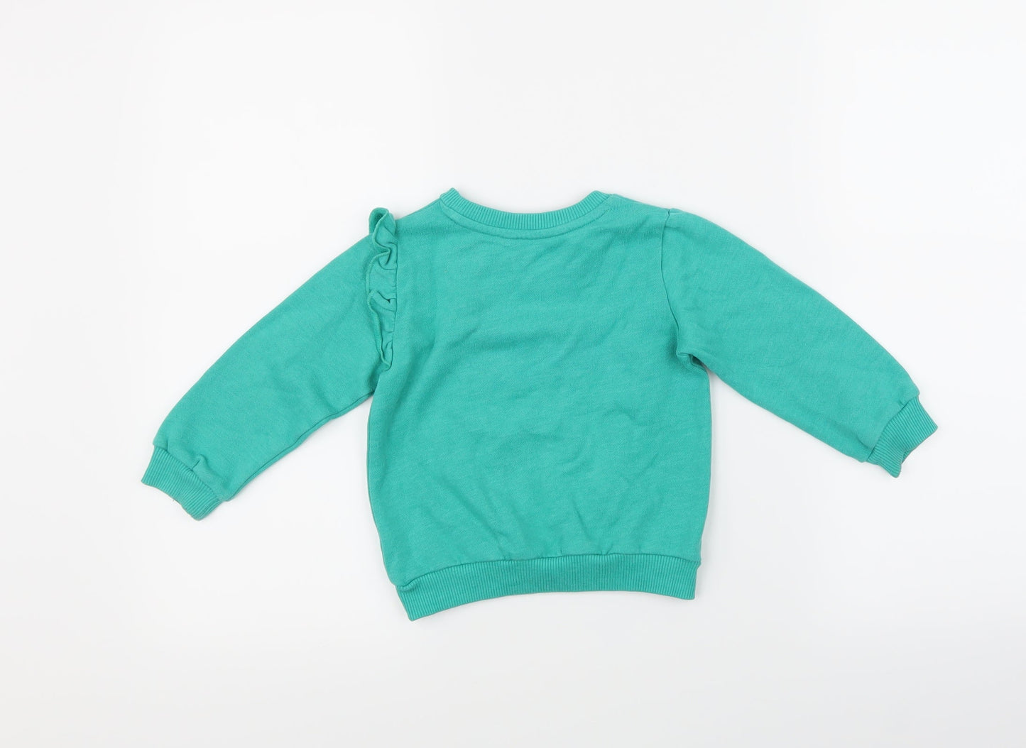 George Girls Green   Pullover Jumper Size 18-24 Months