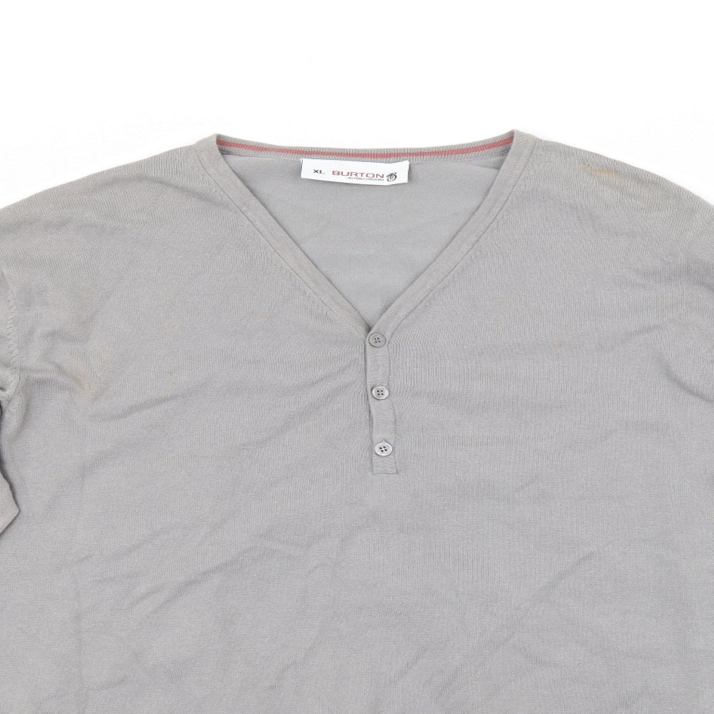 Burton Mens Grey   Pullover Jumper Size XL