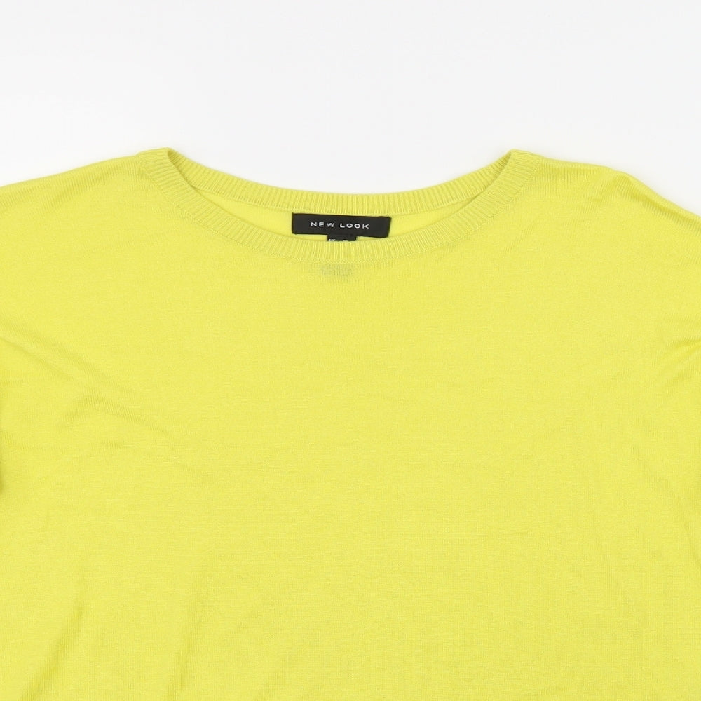 New Look Womens Yellow   Basic T-Shirt Size S
