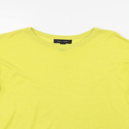 New Look Womens Yellow   Basic T-Shirt Size S