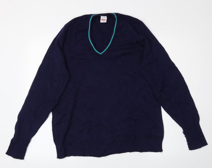 Clifton Womens Blue   Pullover Sweatshirt Size M