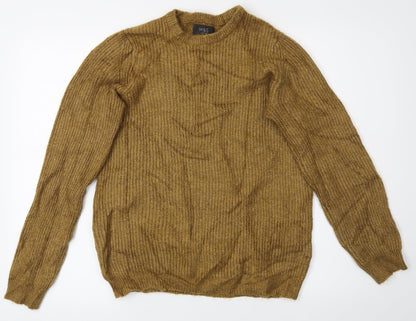Marks & Spencer Womens Gold   Pullover Jumper Size S