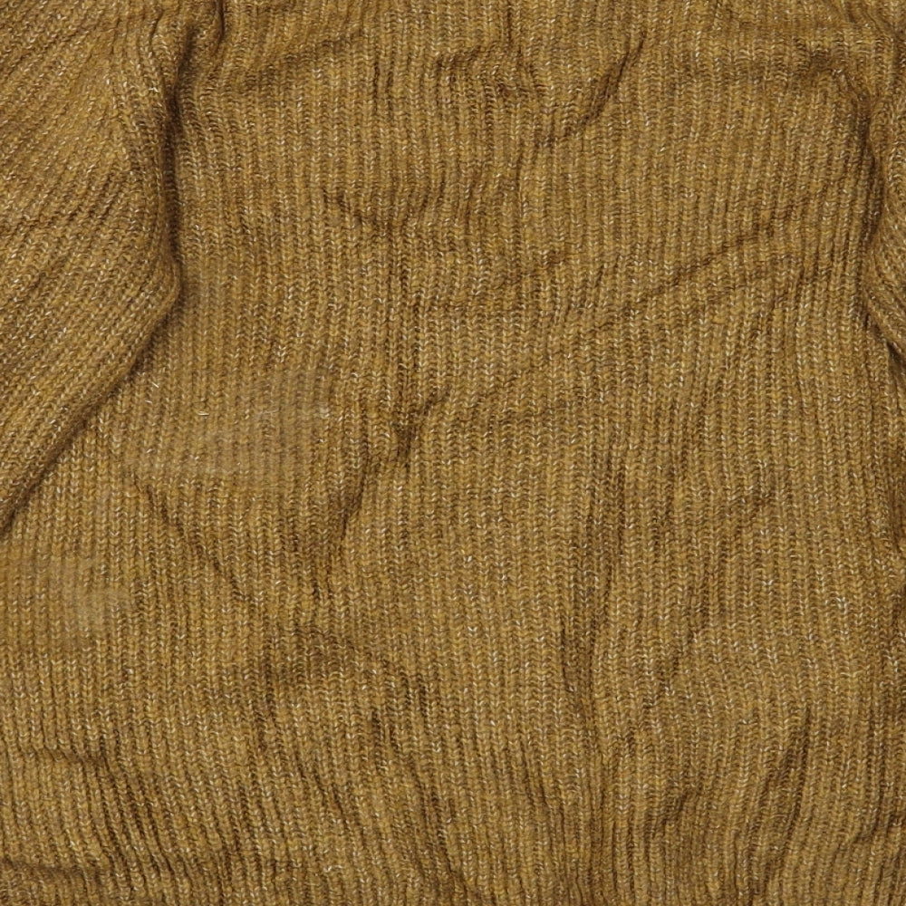 Marks & Spencer Womens Gold   Pullover Jumper Size S