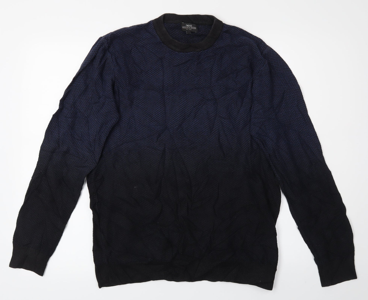 Mens UK Size M NEXT Blue Pullover Sweatshirt