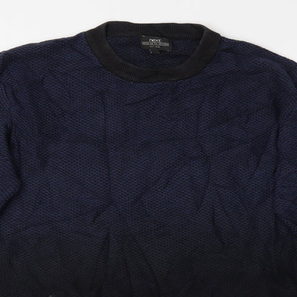 Mens UK Size M NEXT Blue Pullover Sweatshirt