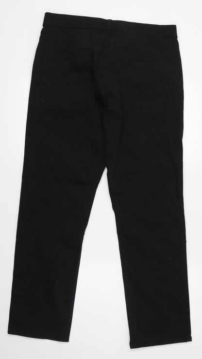 F&F Womens Black   Straight Jeans Size M L30 in