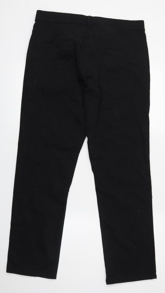 F&F Womens Black   Straight Jeans Size M L30 in