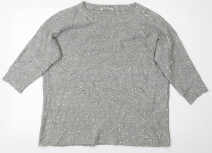 Pepple Bay Womens Silver   Pullover Jumper Size L