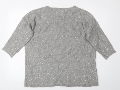Pepple Bay Womens Silver   Pullover Jumper Size L