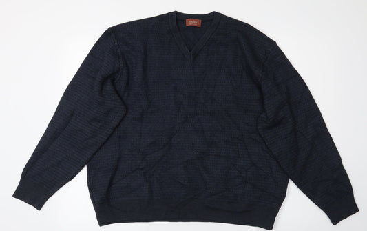 M&S Mens Blue   Pullover Jumper Size XL