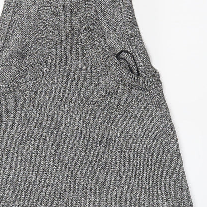 Womens UK Size XS H&M Silver Basic Tank