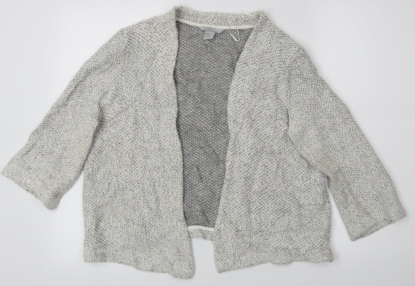 H&M Womens White   Cardigan Jumper Size M