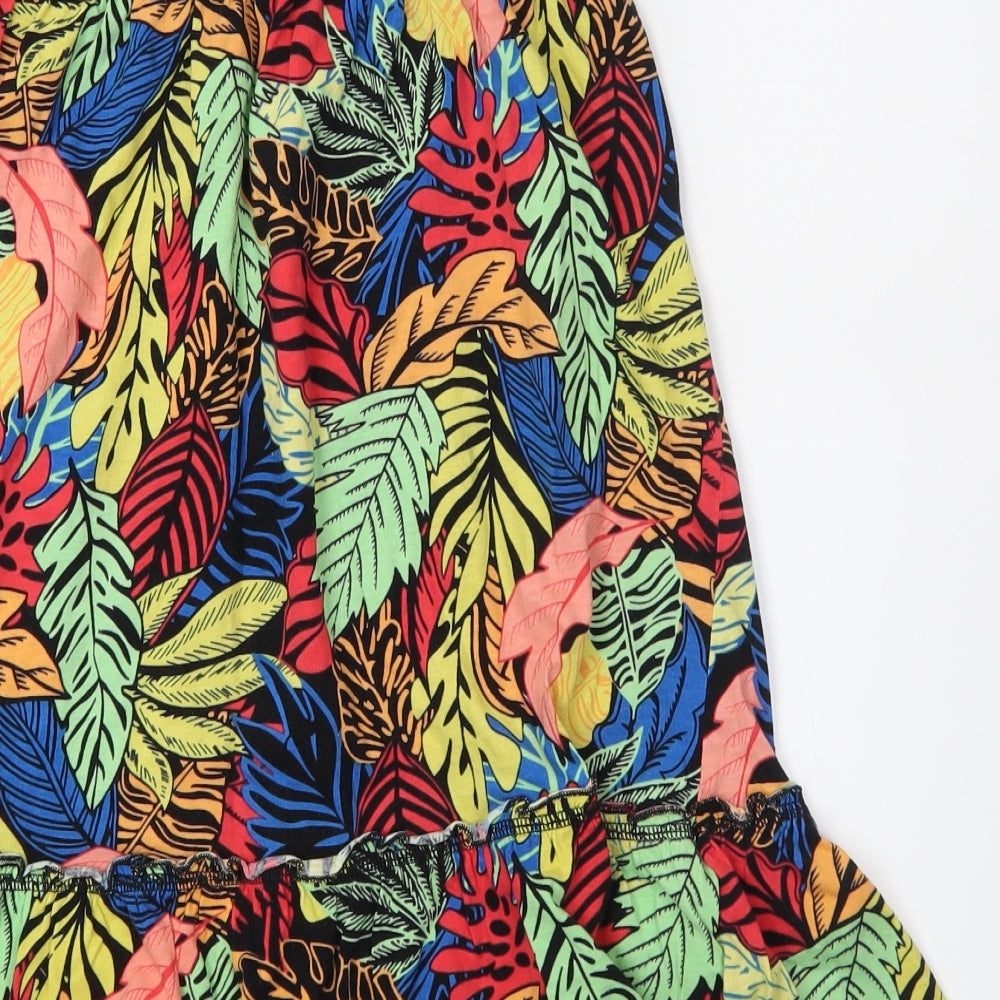 Papaya Womens Blue Floral  Straight & Pencil Skirt Size 10