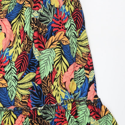 Papaya Womens Blue Floral  Straight & Pencil Skirt Size 10