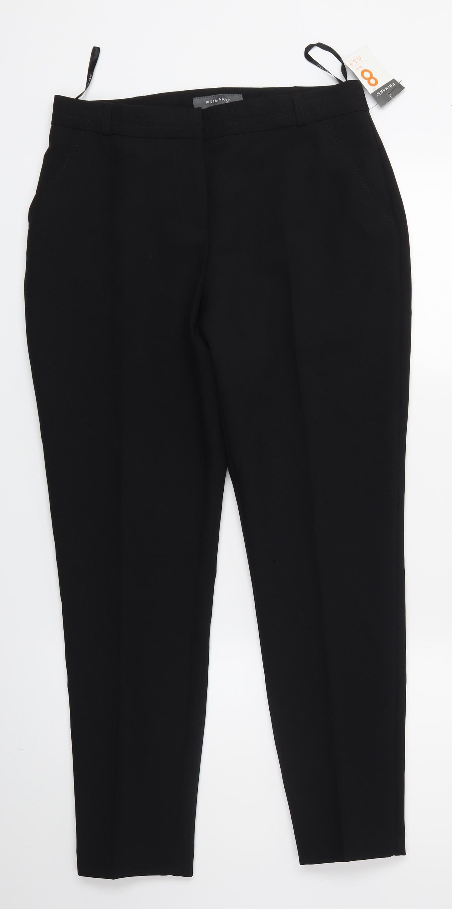 Primark Womens Black   Dress Pants Trousers Size 8 L26 in