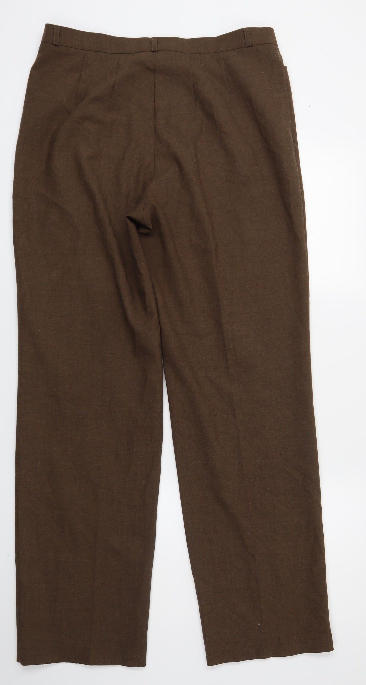 Share Womens Brown   Dress Pants Trousers Size 14 L26 in