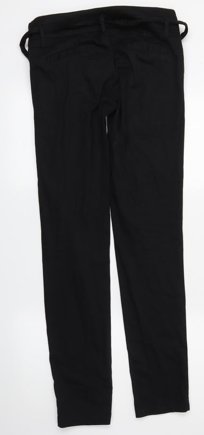 Womens UK Size M House Regular Fit Chino Black Trousers