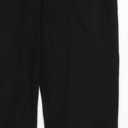Womens UK Size M House Regular Fit Chino Black Trousers