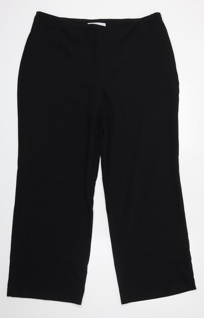 Next Woman Womens Black   Trousers  Size 18 L26 in