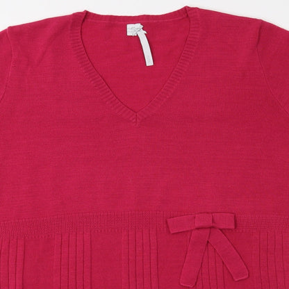 Note Womens Pink   Basic T-Shirt Size 12