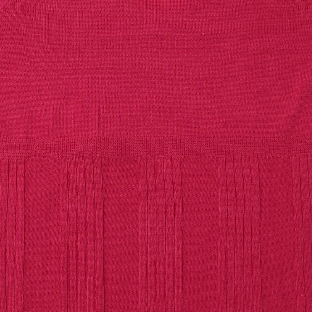 Note Womens Pink   Basic T-Shirt Size 12