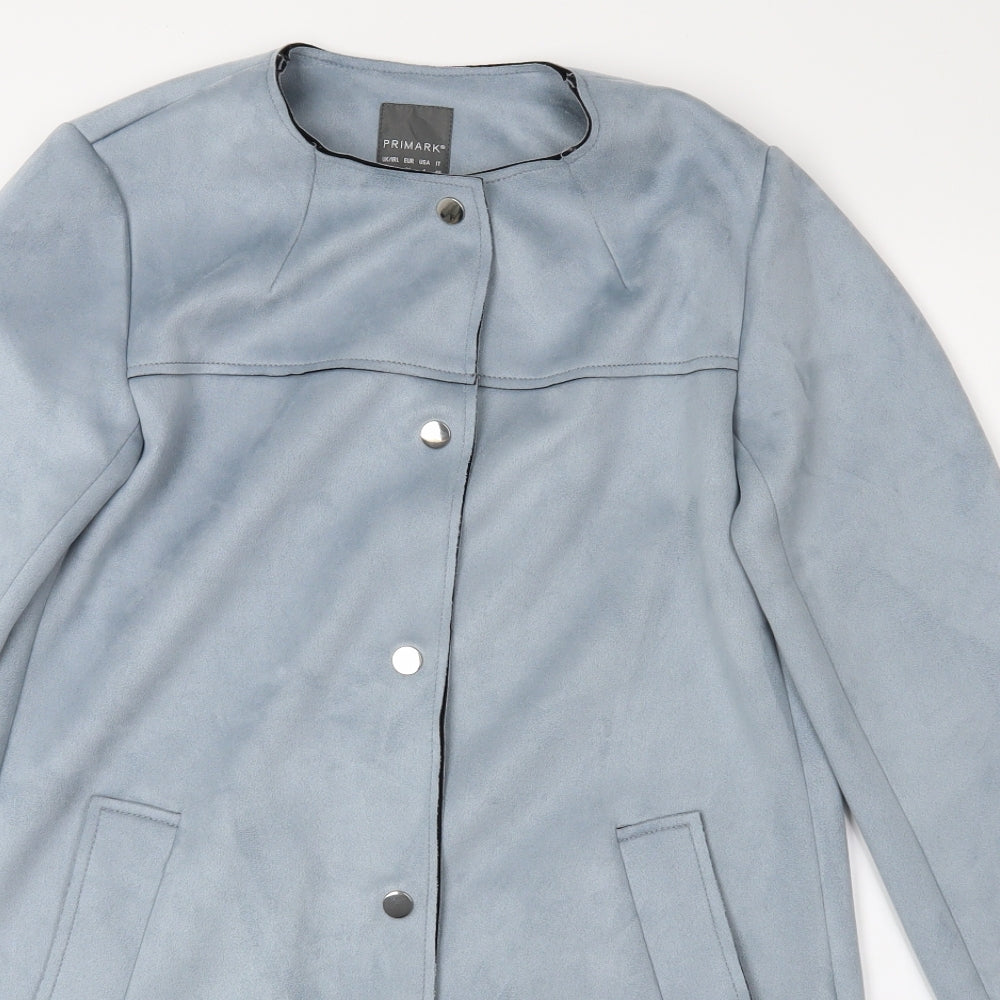 Primark Womens Blue   Overcoat Coat Size 8