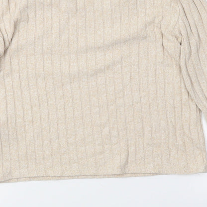 Astradivarius Womens Beige   Pullover Jumper Size S  - Croppede