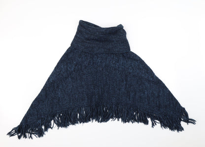 Preworn Womens Blue   Jacket Poncho One Size