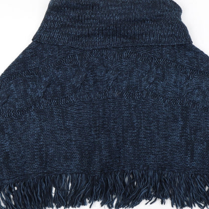Preworn Womens Blue   Jacket Poncho One Size