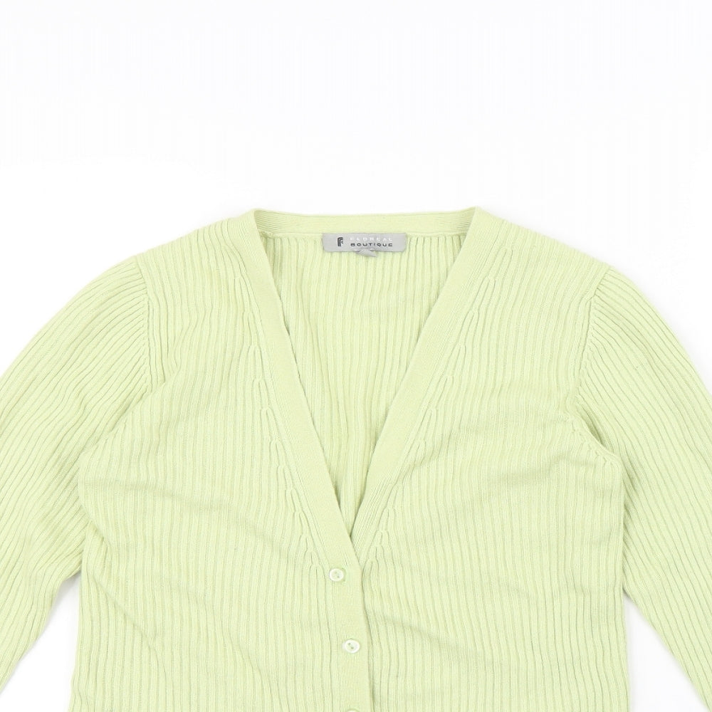 Floreal boutique Womens Green   Cardigan Jumper Size M