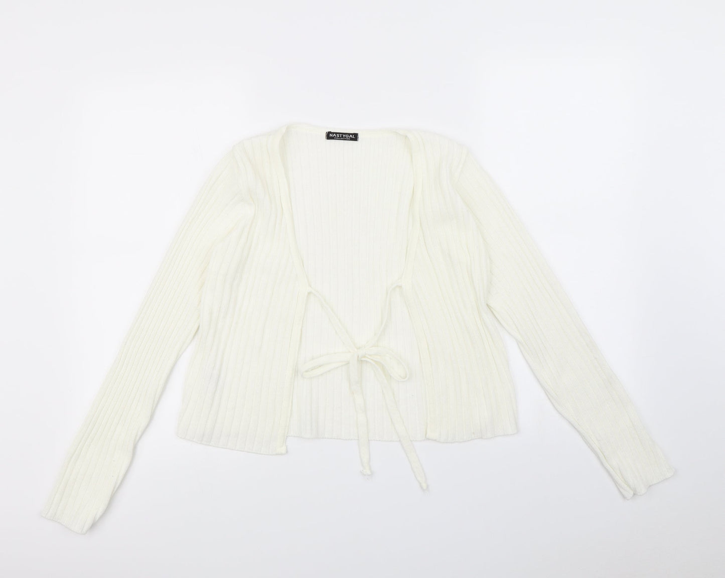 Nasty Gal Womens Ivory   Cardigan Jumper Size 8