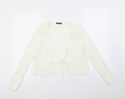Nasty Gal Womens Ivory   Cardigan Jumper Size 8