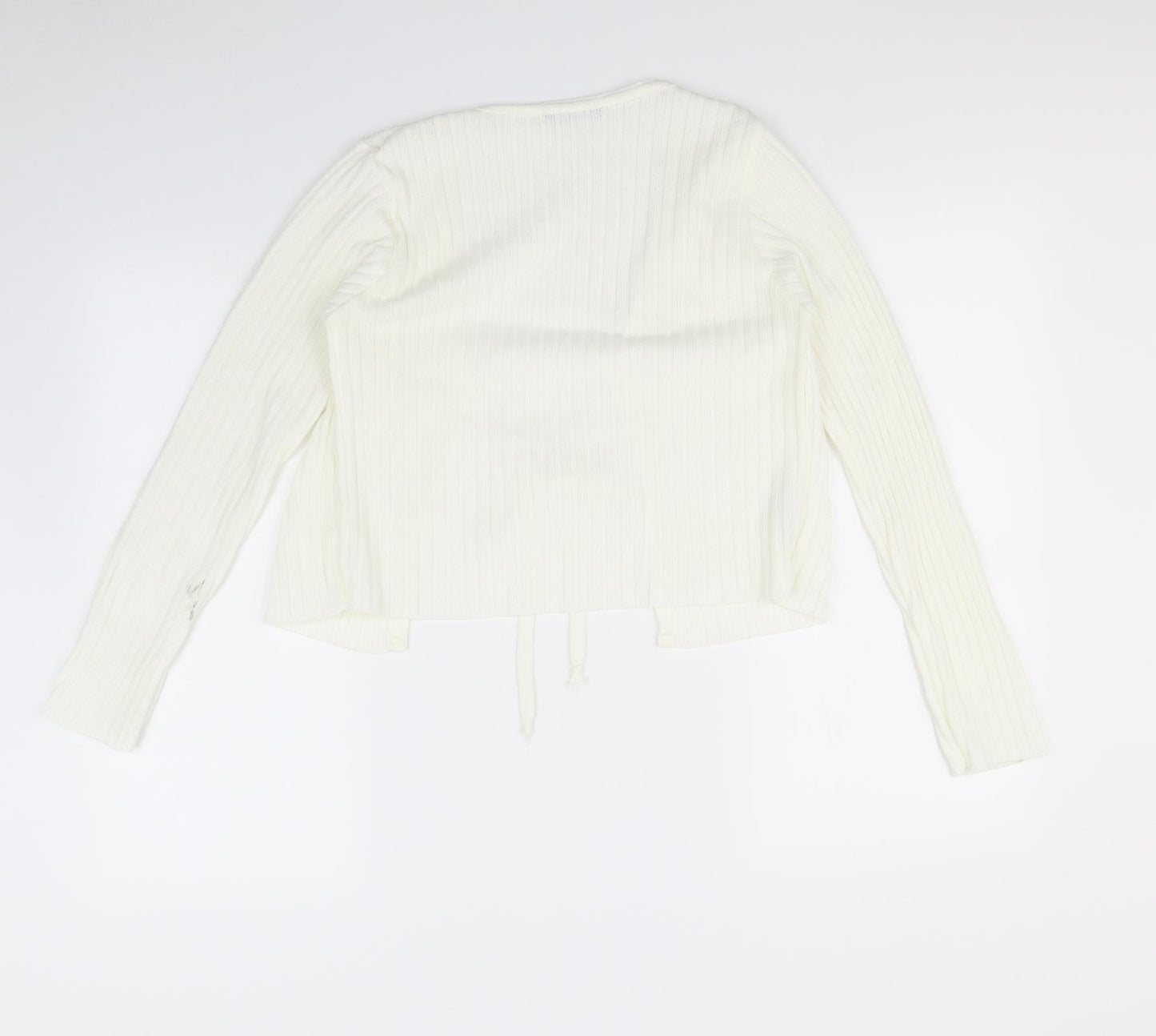 Nasty Gal Womens Ivory   Cardigan Jumper Size 8