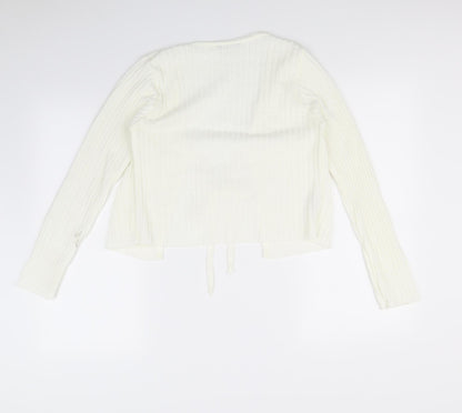 Nasty Gal Womens Ivory   Cardigan Jumper Size 8