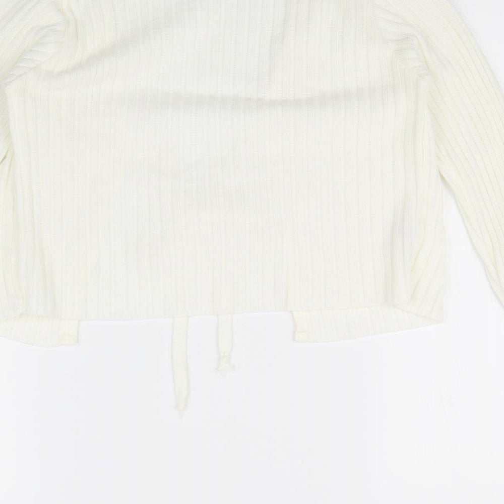 Nasty Gal Womens Ivory   Cardigan Jumper Size 8