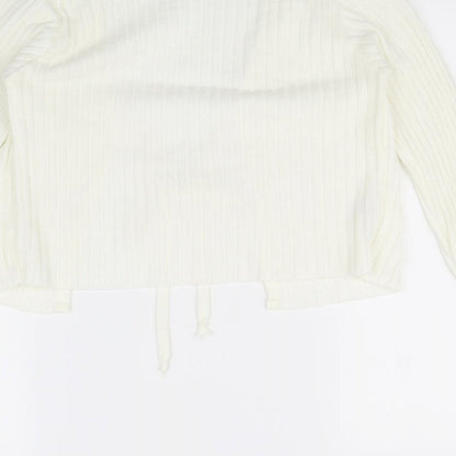 Nasty Gal Womens Ivory   Cardigan Jumper Size 8