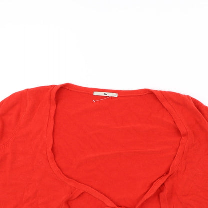 TU Womens Red   Cardigan Jumper Size 14