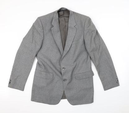 Mens UK Size S Preworn Regular Grey Suit Jacket