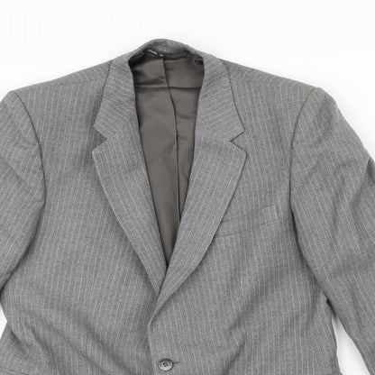 Mens UK Size S Preworn Regular Grey Suit Jacket