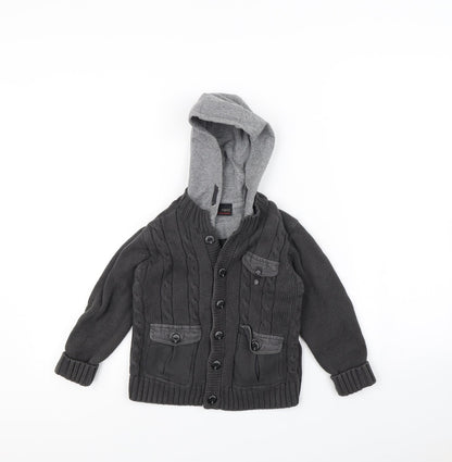 Next Boys Grey   Jacket  Size 3-4 Years