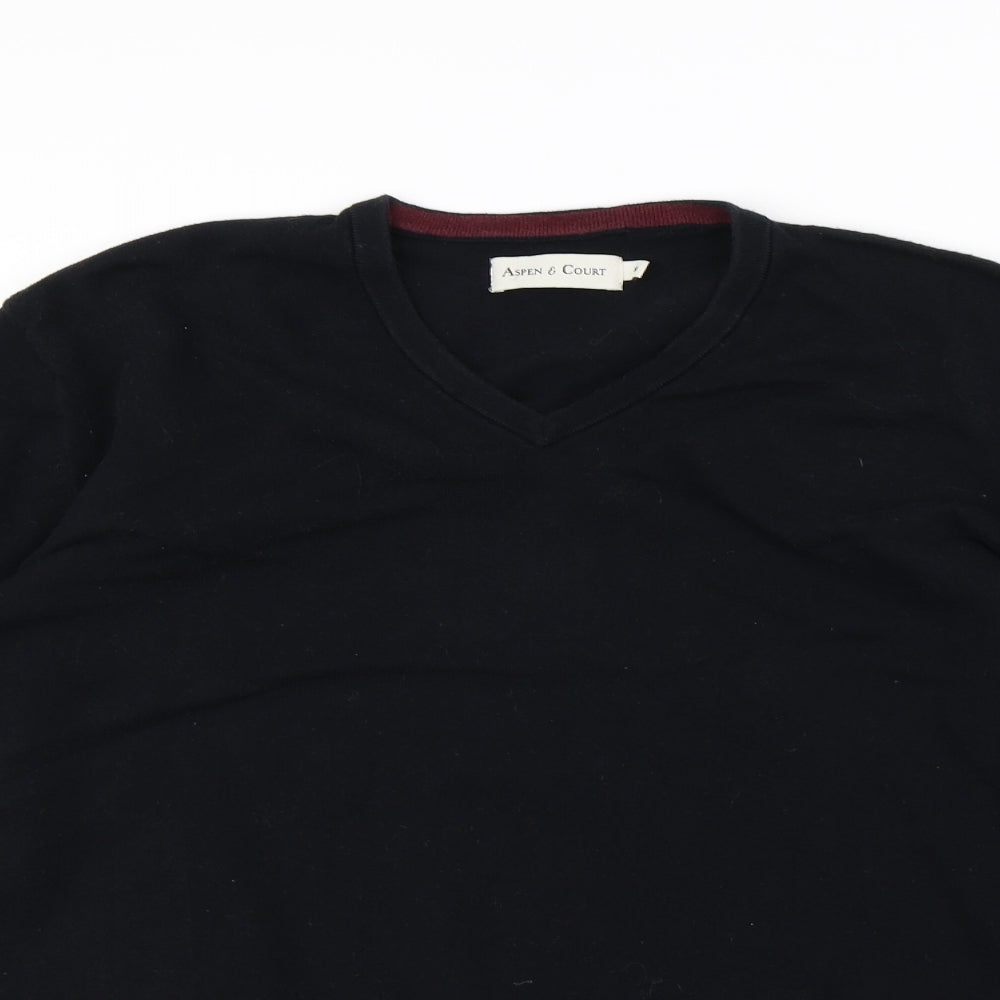 Aspen & Court Mens Black   Pullover Jumper Size M